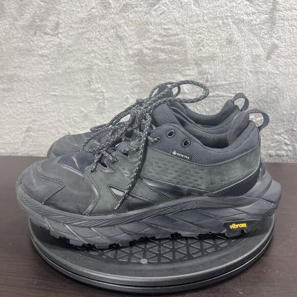 Hoka One One Anacapa 2 Low GTX Black Womens Sz 7.5B Gore-Tex Trail Running Shoes - Picture 3 of 10